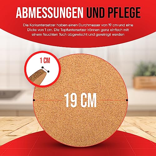 LUXANCO Magnetischer Topfuntersetzer Aus Eiche Mit Tablet-Halterung - Hitzebeständig & Stylisch