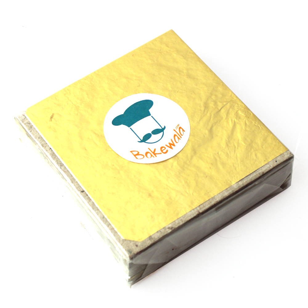 Bakewala Plain Matte Antique Gold Chocolate Foil Wrapper -Pack of 300 pieces