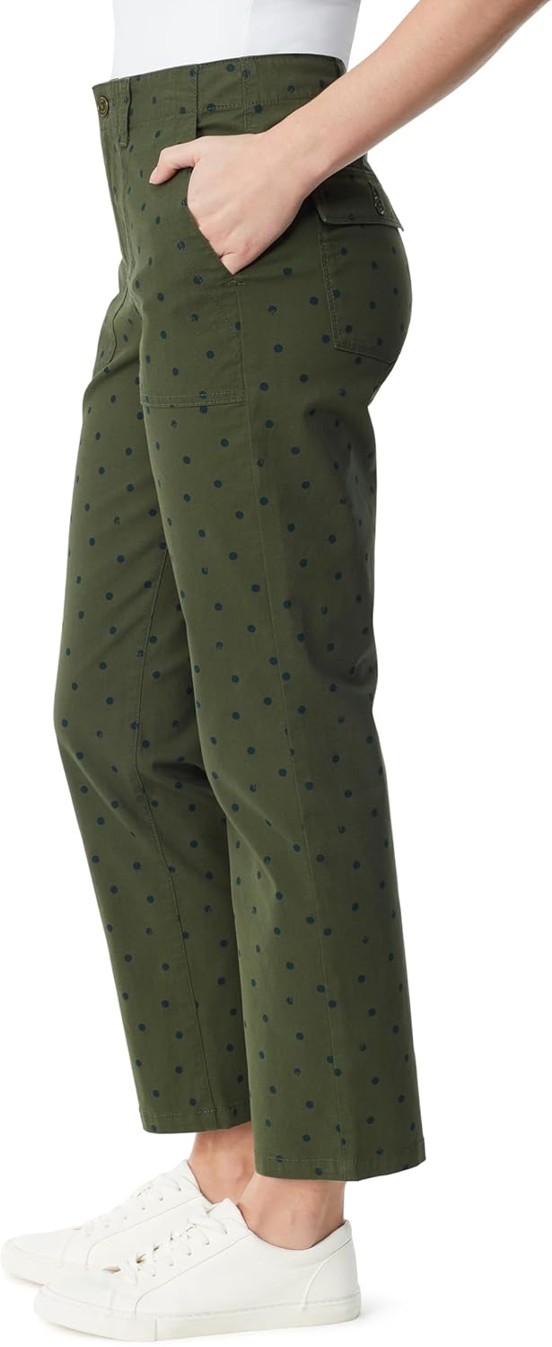 Gloria Vanderbilt Womens Utility Patch Pocket Straight Leg Pant Standard - Image 3
