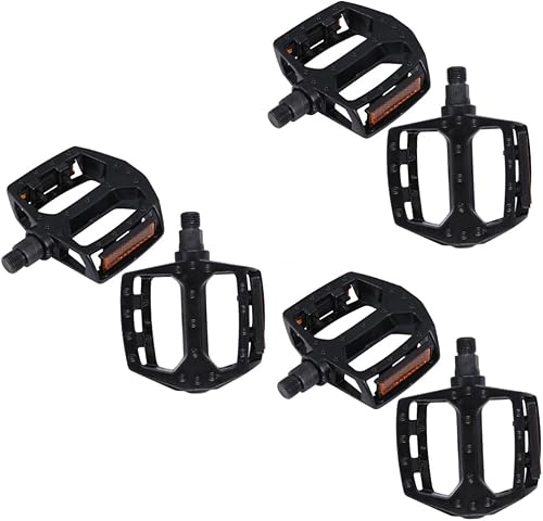Happyyami 4 Pcs Bicycle Pedal Bike Pedals Bearing Folding Bicycle Bike Pedal Non Bike Pedal Replacement Flat
