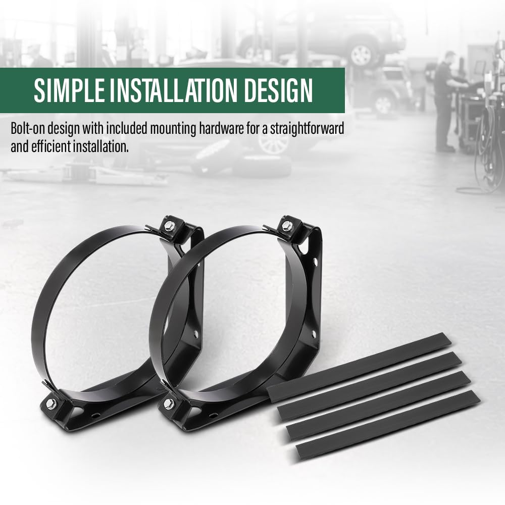 Heavy Duty Steel Fuel Tank Strap 6PCS Black image 6