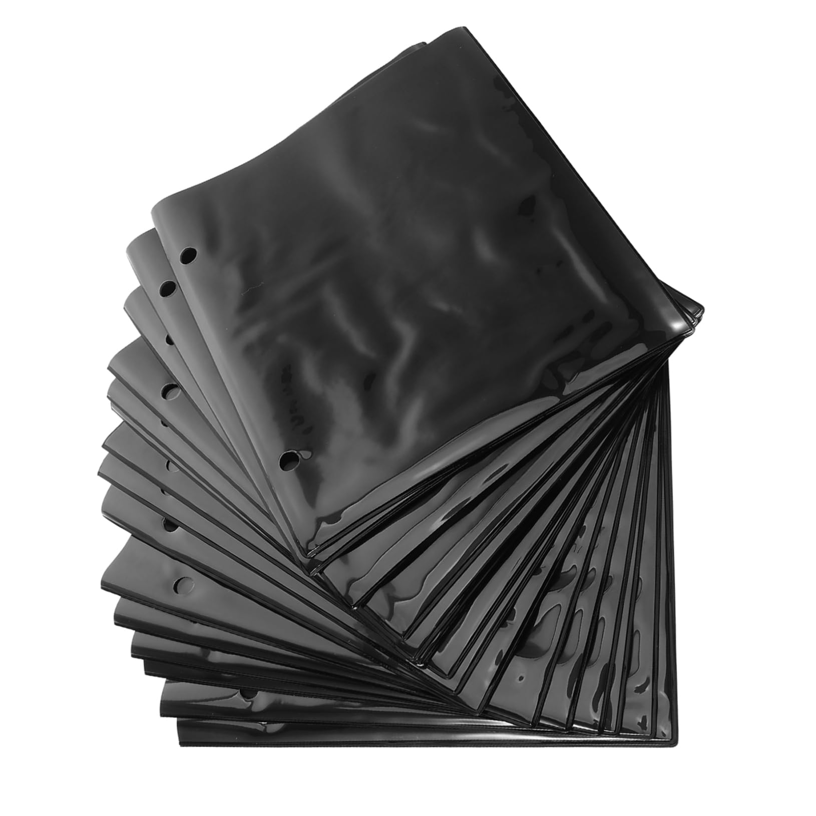 Milisten 20 Pack Waterproof Music Sheets Holder PVC Flip Folder Pages for Sheet Music Multi-Purpose Easel Binder Clip for Piano Clarinet Violin