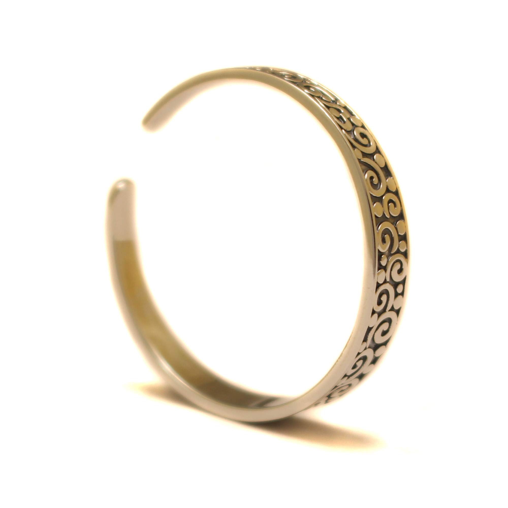 Zehenring für großen Zeh Bass Schlüssel Design aus 925 Sterling Silber