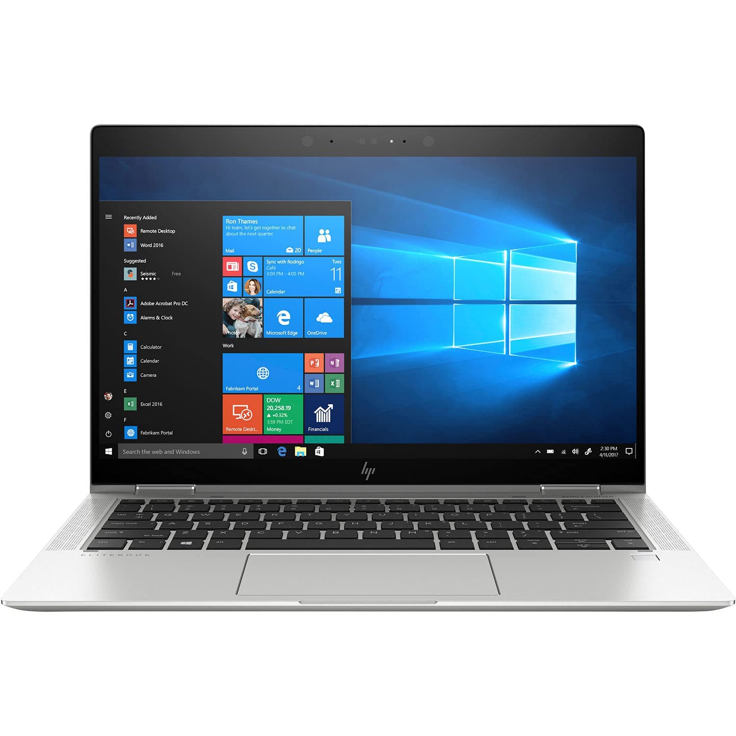 HP EliteBook X360 1030 G3 Ordinateur portable à écran tactile 13,3" FHD Intel Core i5-8350U, 8 Go de RAM, SSD 256 Go, clavier QWERTY japonais, Windows 11 Pro (reconditionné)