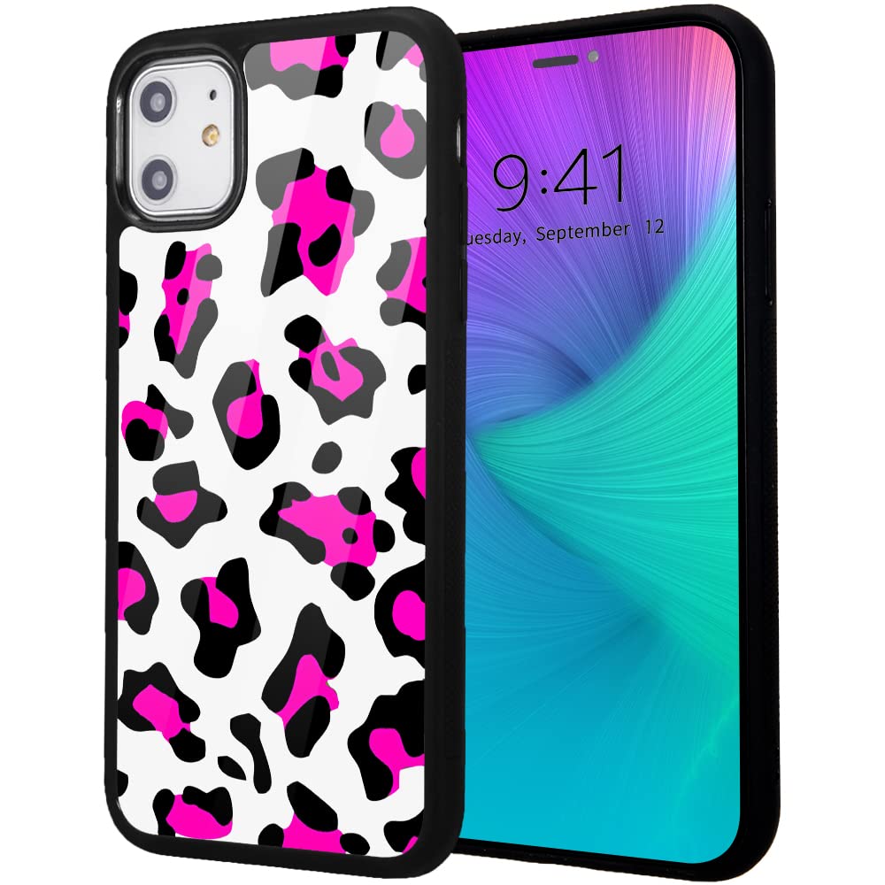 Amazon Com Idocolors Cute Exquisite Leopard Print Case For Iphone 7 8 Se Shockproof Soft Silicone Hard Back Scratch Resistant Luxury Protective Cover Pink Fashion Design Girly Cases Cell Phones Accessories
