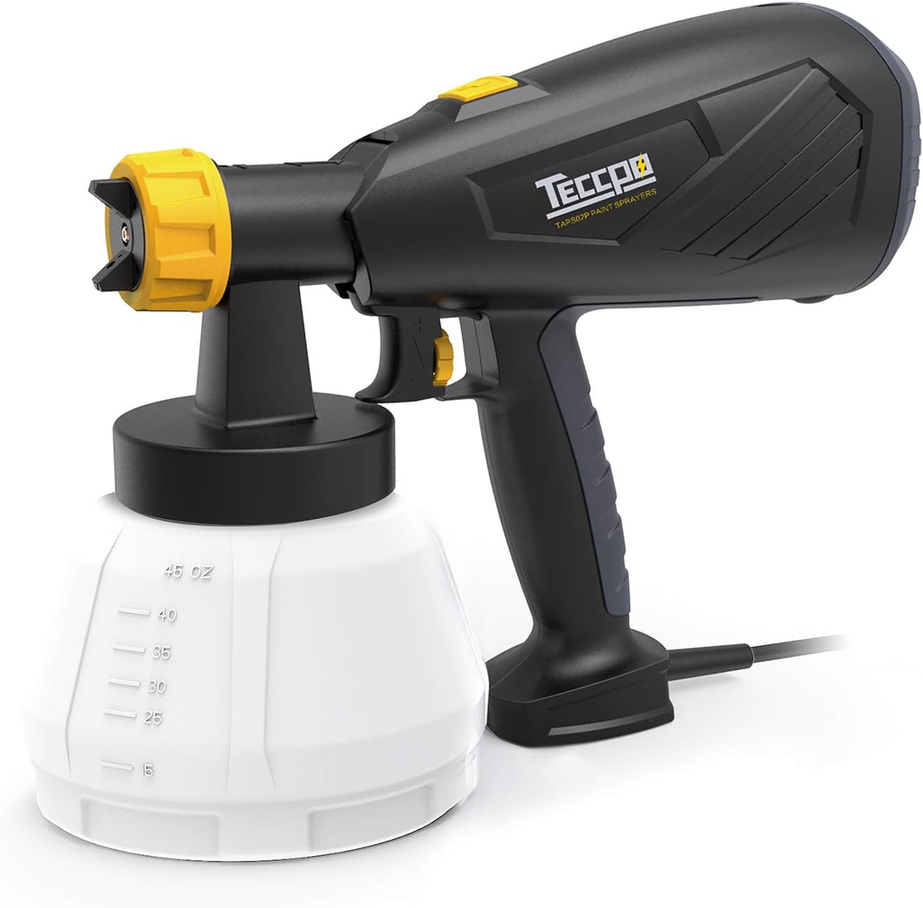 Paint Sprayer, TECCPO 500 Watts 800ml/min HVLP Home Electric Spray Gun
