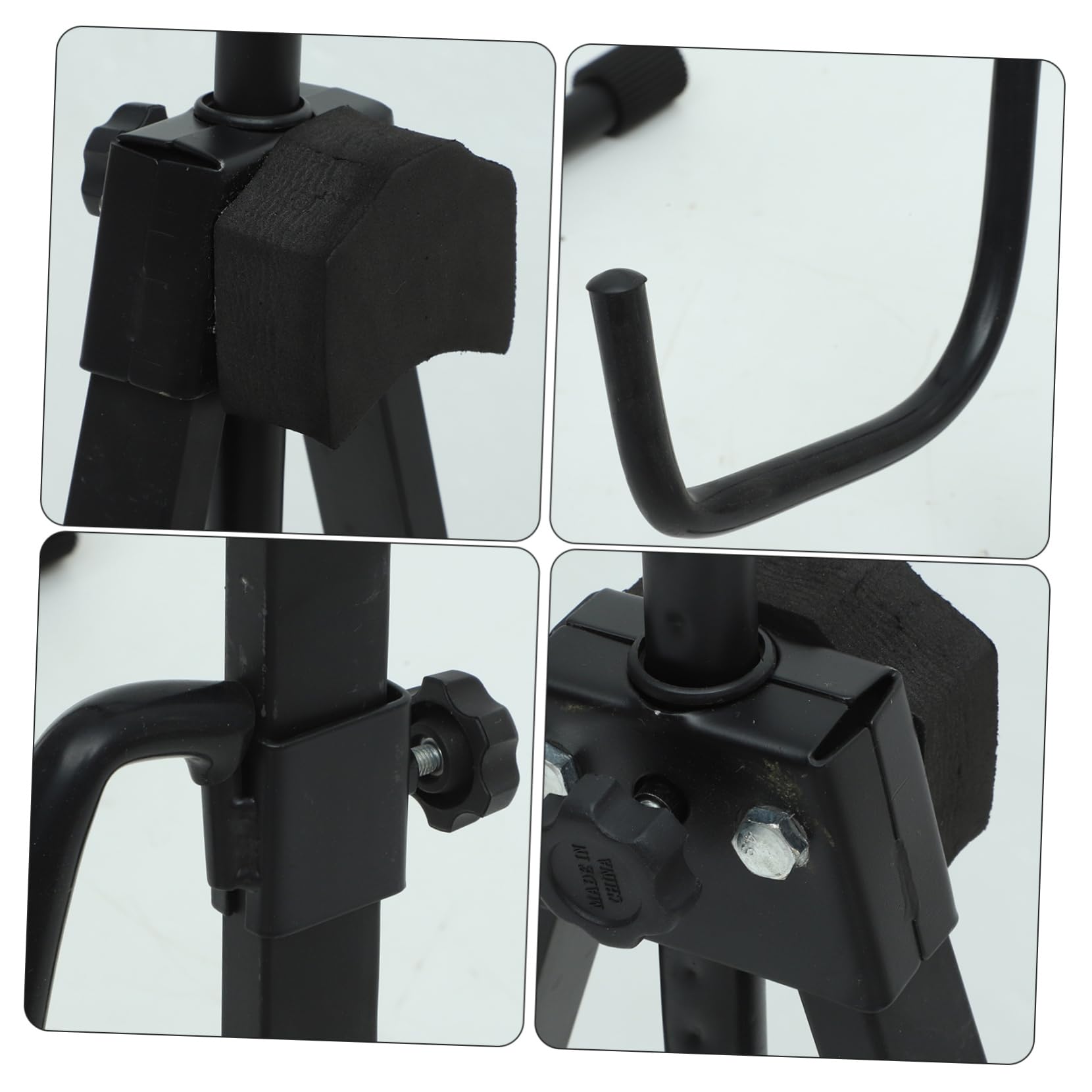 Soporte Plegable para Violonchelo Negro de Aleación, Portátil | Diseño Ajustable y Estable, Incluida, Formato Compacto para Traslado y Guardado Sencillo