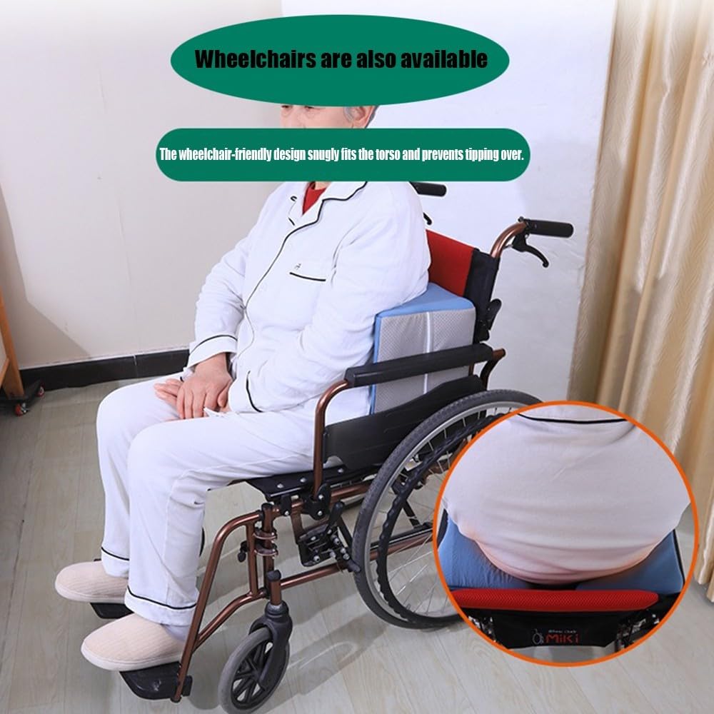 Almohadilla De Soporte Lateral para Silla De Ruedas, Núcleo De Malla 4d para Evitar Deformaciones, Funda Extraíble, Transpirable Y Lavable, Soporte Postural Unilateral Ergonómico
