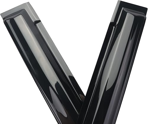 Miniatura 6 de Visera de ventana con Honda FIT 2009-2014 4 puertas protectores de lluvia para montaje exterior, protección solar, lluvia, viento, viseras de