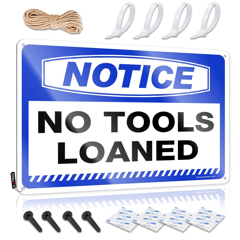 KLIMORA Cooling Towels Notice No Tools Loaned Tin Sign Yoga Towel Bathroom Essentials(30X40CM)