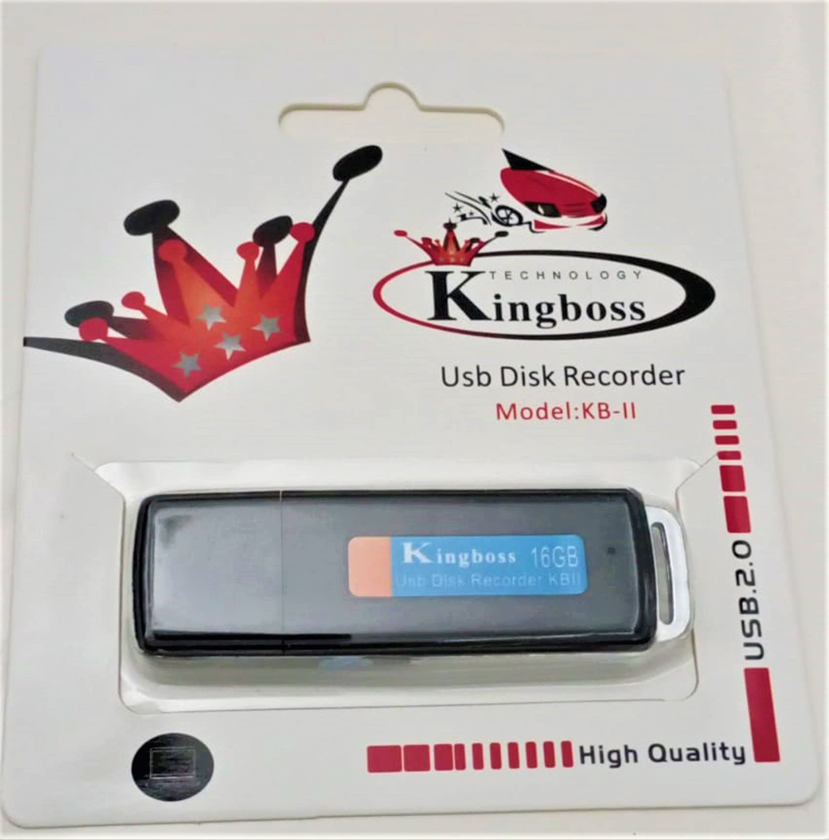 Kingboss 16gb Taşınabilir Mini Ses Kayıt Cihazı Usb 2.0