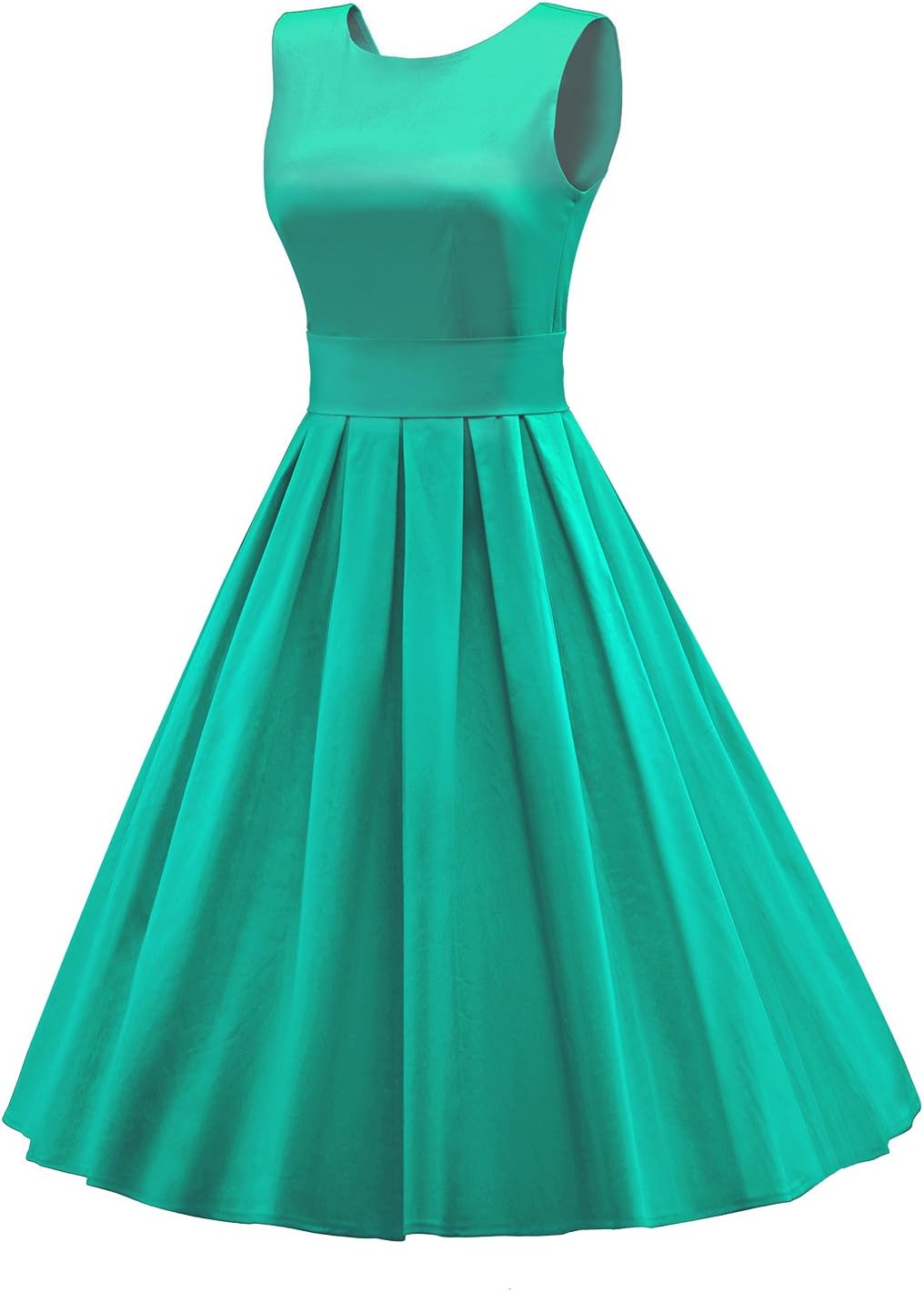 LUOUSE 'Lana' Vintage 1950's Inspired Swing Evening Dress 12 Green