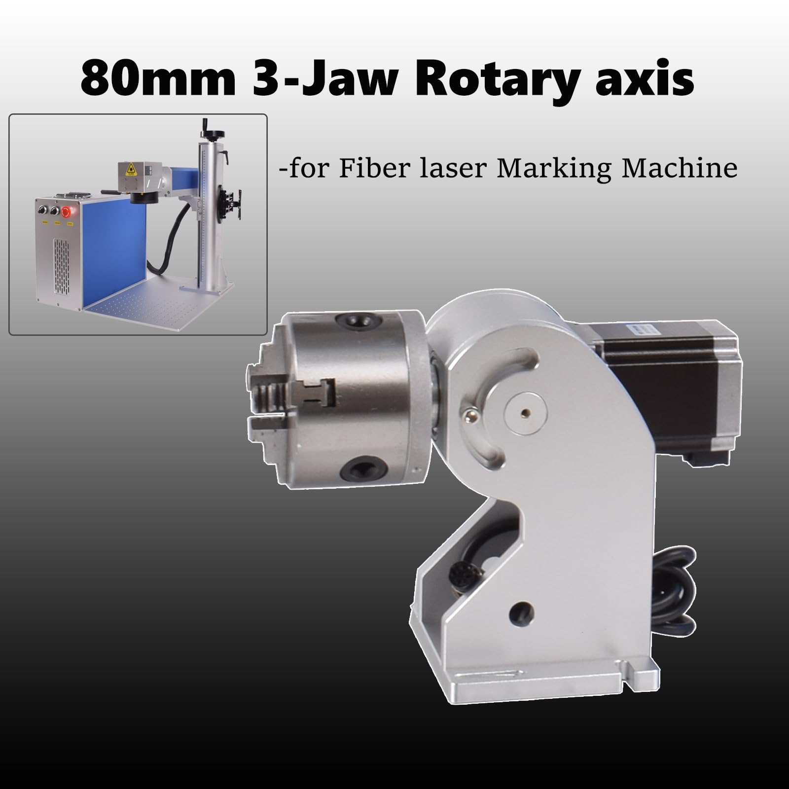 Amazon.com: D80 Rotary Axis Attachment for Fiber Laser Engravers