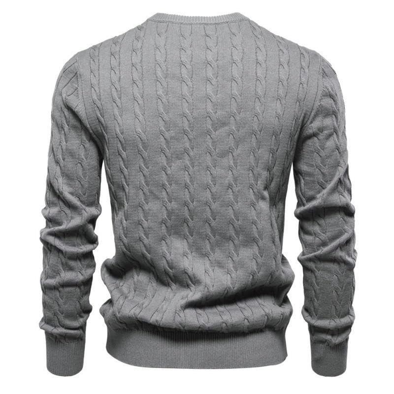 Pull en tricot uni de qualité supérieure pour une chaleur durable toute la saison