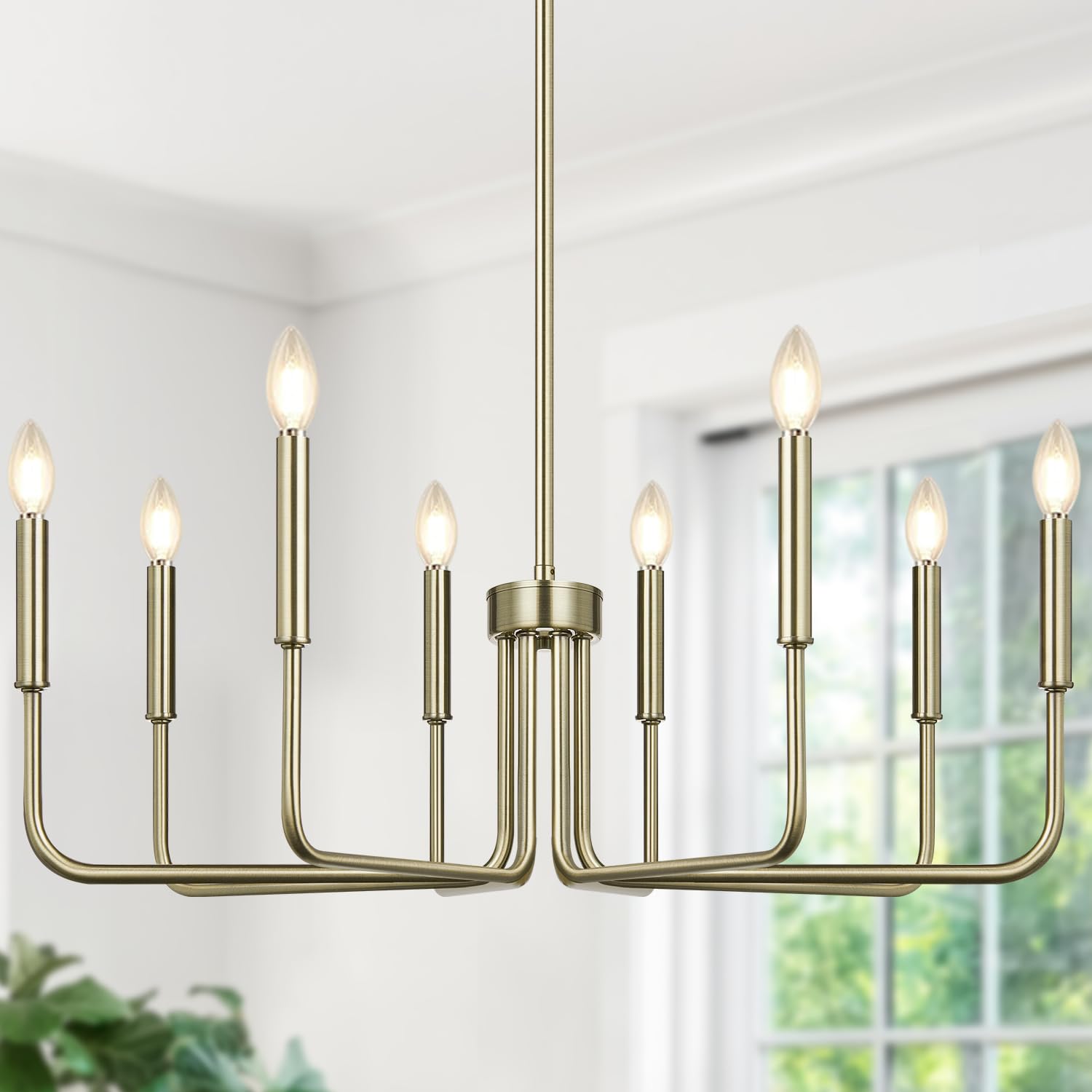 Lynnoland 8-Light Farmhouse Chandelier for Dining Room Lighting