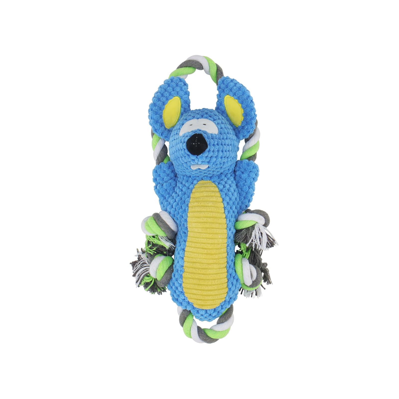 Juguete de hoja para mascotas de peluche para masticar perro interactivo a prueba de mordeduras para perros pequeños y grandes, cachorro, dientes molares, limpieza de dientes, cuerda anudada, juguete