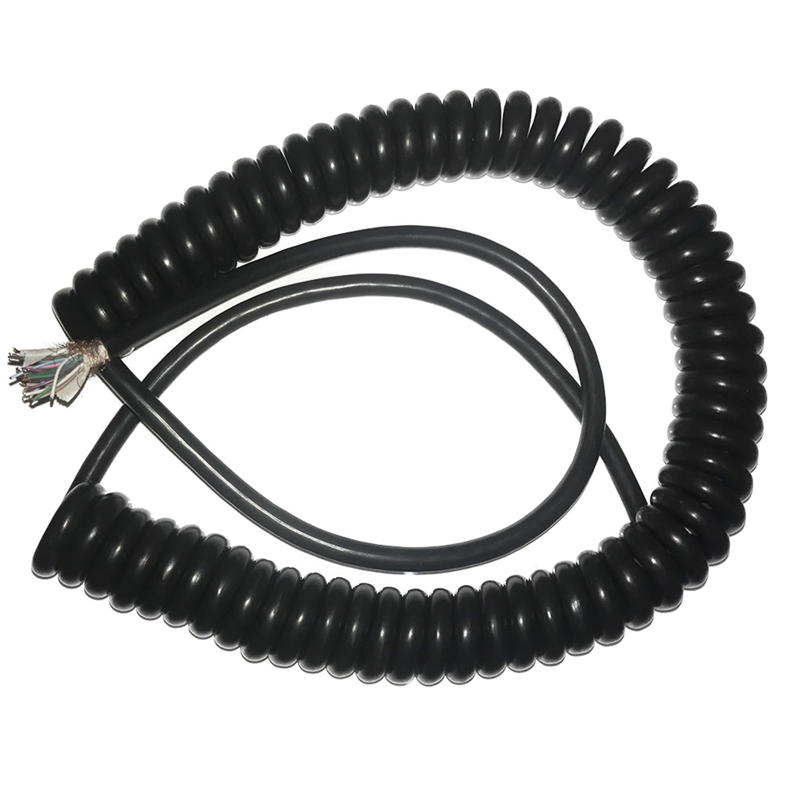 GPDNBIEU Spring wire, 20 Cores Electronic Spring Undraw Handwheel Cable Extensible Wire CNC Machine Tool Retractable(Undraw 3meter)