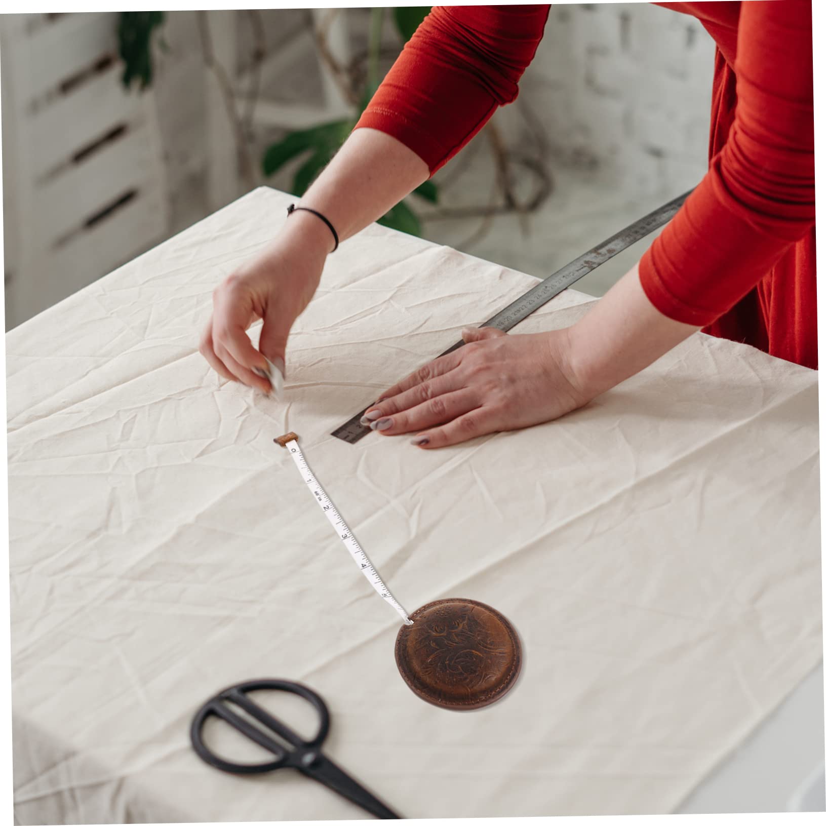 3piezas Cinta Métrica Retráctil De Vintage Para Costura Herramienta De Medición Flexible y Portátil Para Cintura y Cuerpo