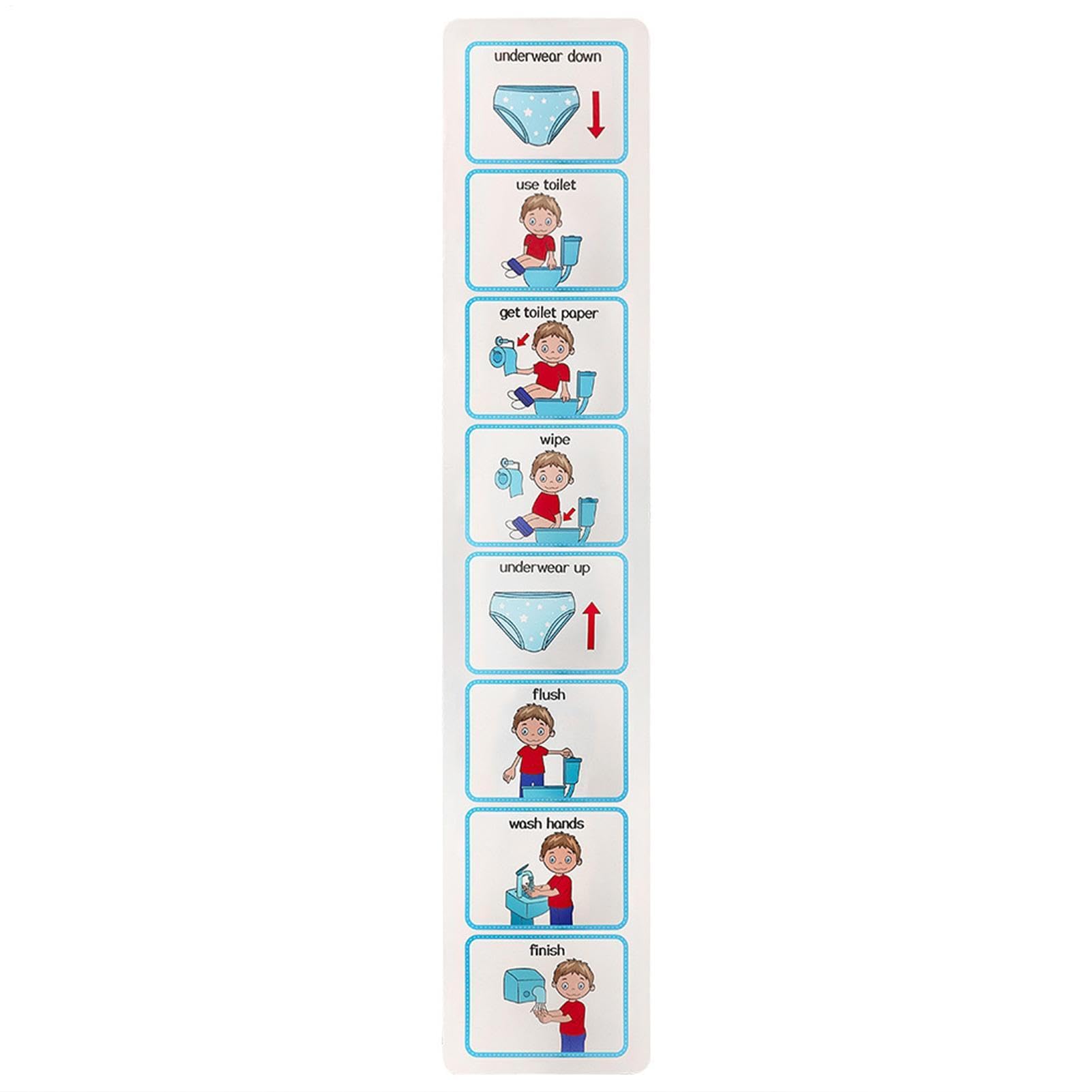 Potty Training Visual Chart Toilet Chart Visual Schedule Sticker