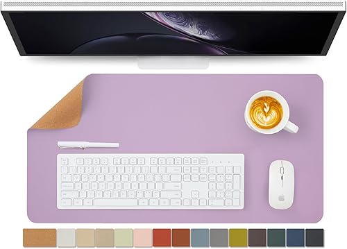 Miniatura 69 de Tapete grande de corcho para escritorio, 47.2 x 17 pulgadas, para oficina y hogar, ideal para alfombrilla de mouse grande y alfombrilla de Verde