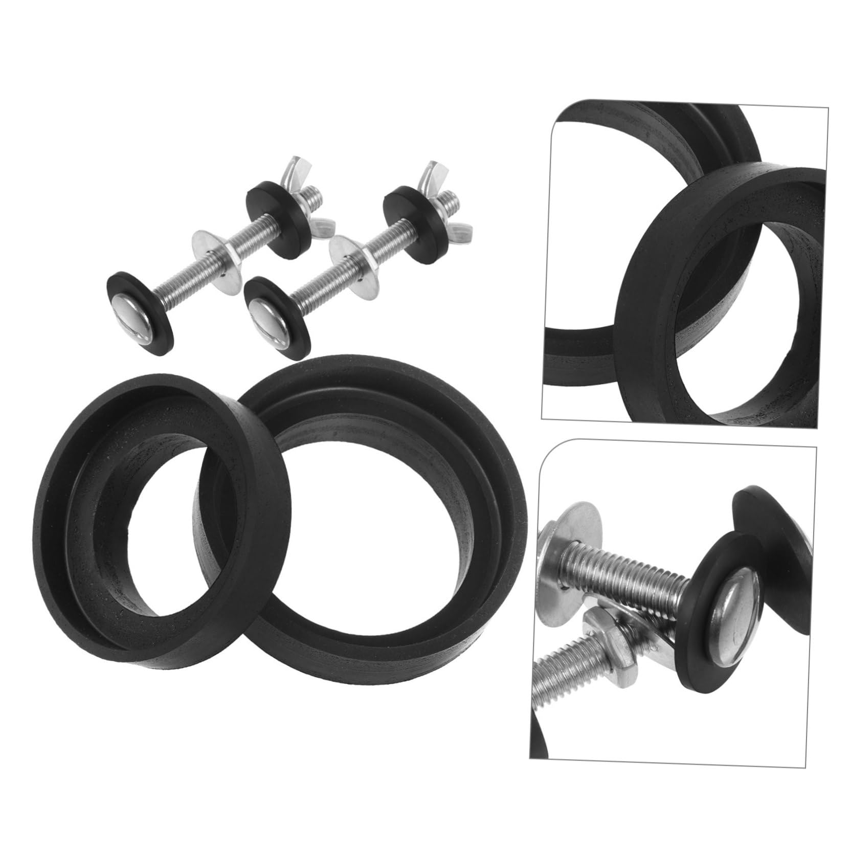 Artibetter 5ensembles Boulons De Réservoir De Toilettes Avec Joint Kit De Remplacement Pour Cuvette Wc Installation Facile Prévention Des Fuites Eau Accessoires Inclus