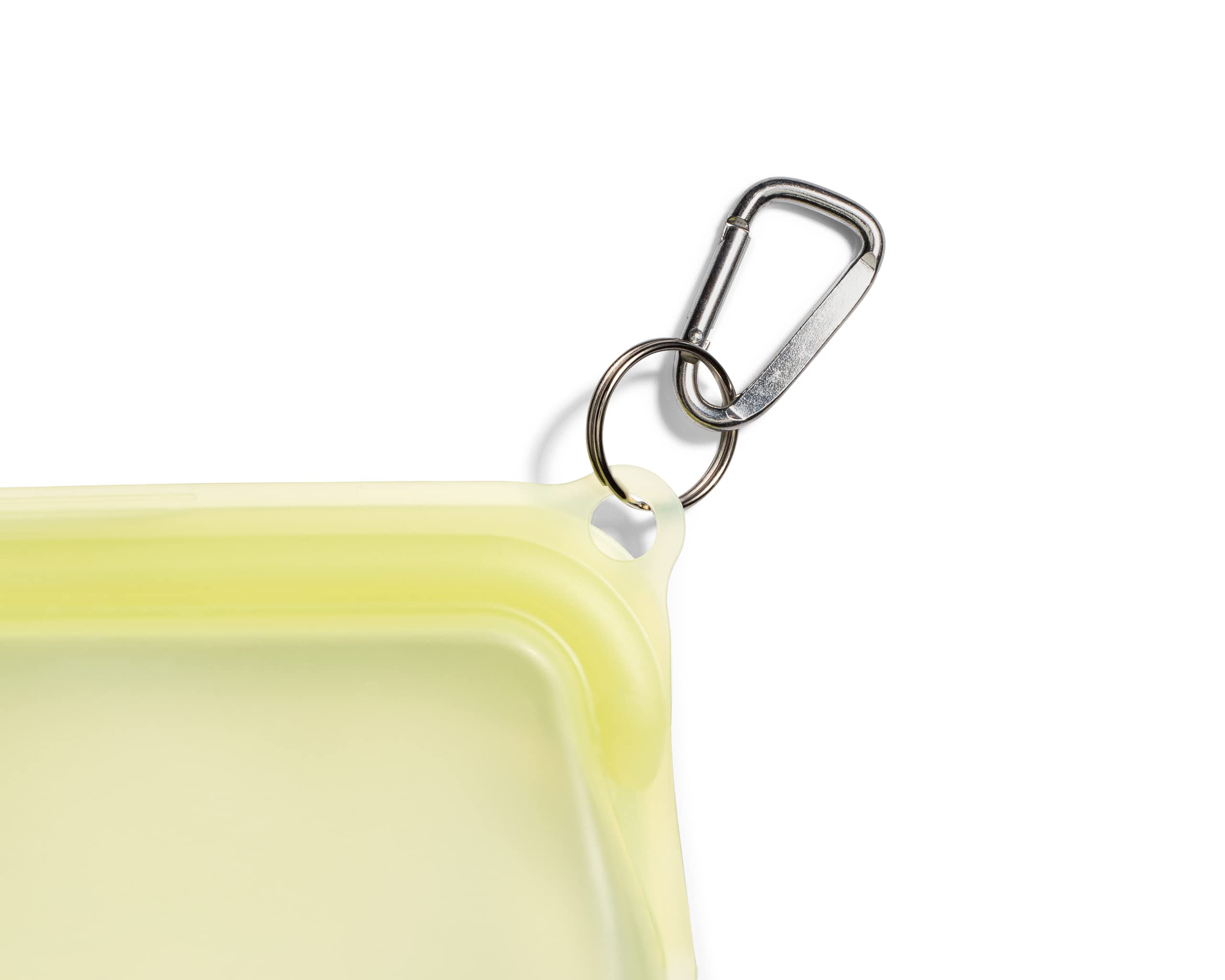 Paquete de 6 bolsas de silicona reutilizables para almacenamiento de alimentos Hydra, 30 onzas, presiona para cerrar, guardar aperitivos y preparación de comidas, tamaño sándwich, apto para