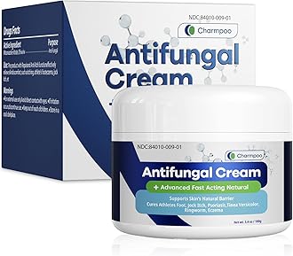 Antifungal Cream for Jock Itch: Anti Fungal Cream for Itchy Skin Relief Extra Strength - Ringworm Treatment for Humans - Athletes Foot Treatment for Feet 3.4 oz, 100g, White