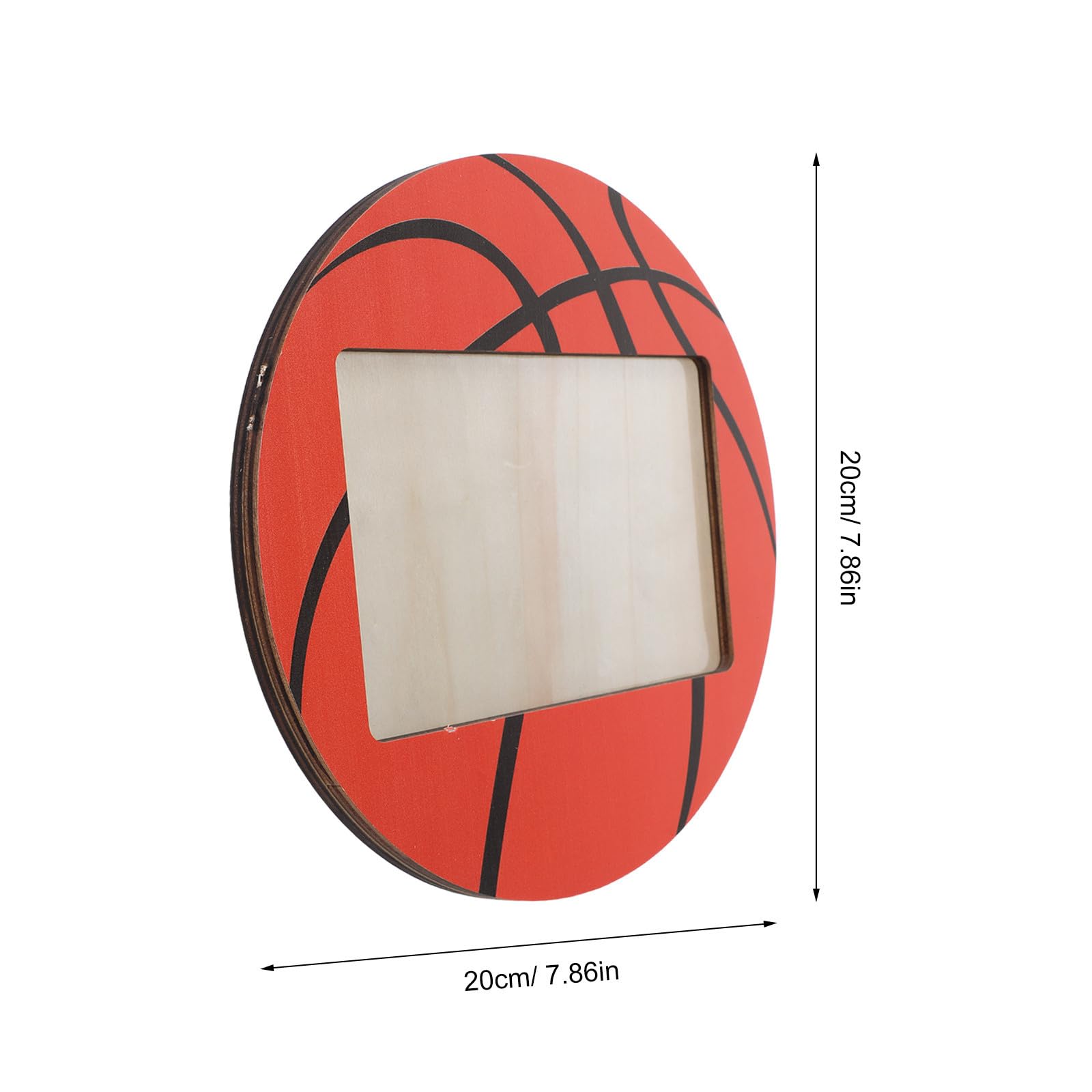 Operitacx 6 Pezzi Cornice per Foto in Legno a Tema Basket per Festa Mondiale, Decorazione Versatile e Durevole per Ufficio e Tavoli da Pranzo con Stile Rustico e Moderno
