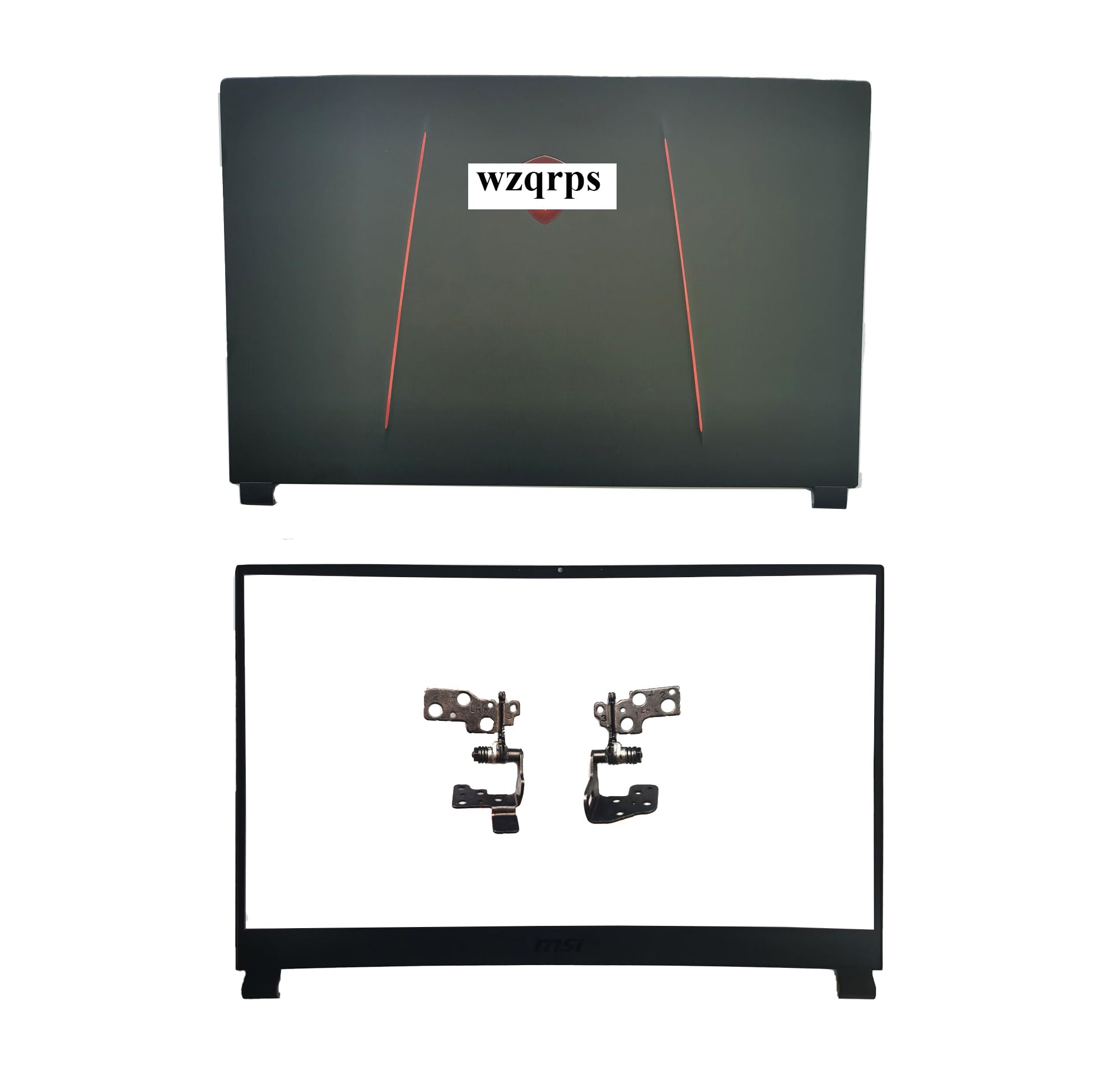 Ersatz-Laptop-LCD-Abdeckung mit Frontblende für MSI GE75 GP75 GR75 GL75 Raider 8SG 8SF 8RE 8RF MS-17E1 E2 MS-17E4 MS-17E7 3077E2A211Y311 3077E2A211 3Y 307 7E2A213 Schwarz