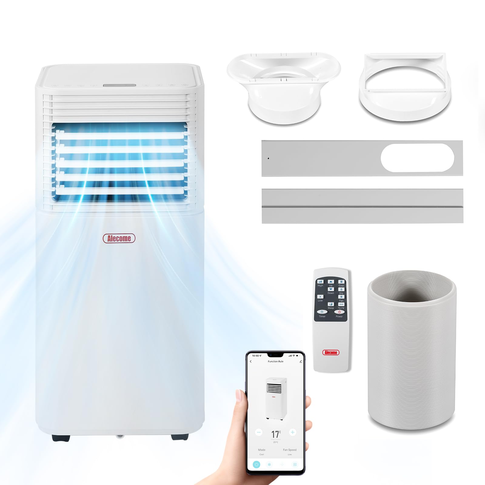 Alecome 9000 Btu Portable Air Conditioner Conditioning Unit R290 Remote 65Db Class A from B&Q