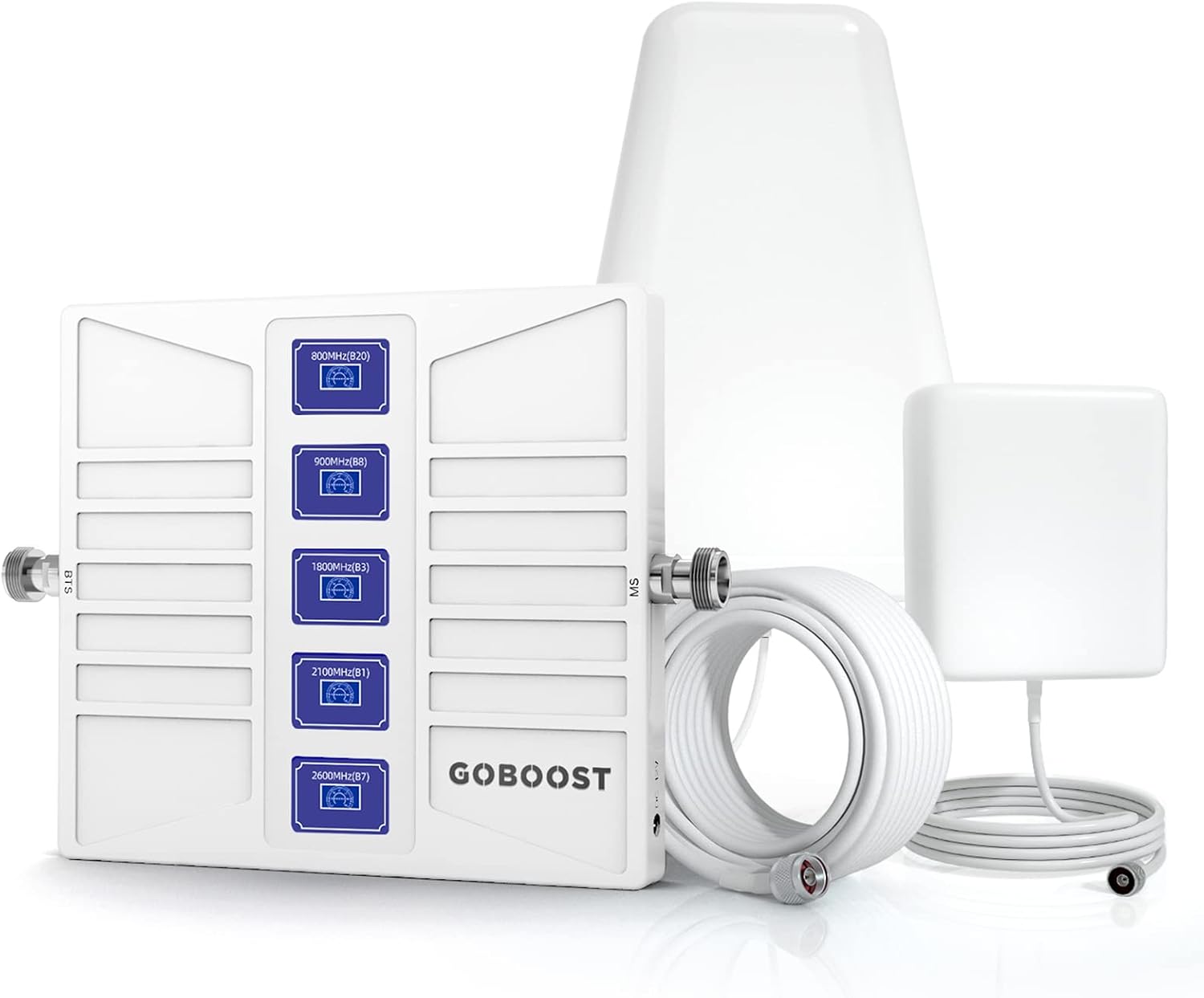 2G 3G 4G LTE Cell Phone Signal Booster for Home Band 1/3/7/8/20 Cell Phone Booster 800/900/1800/2100/2600MHz Cell Signal Booster Up to 5,000 sq.ft Cell Booster with Antenna Kit