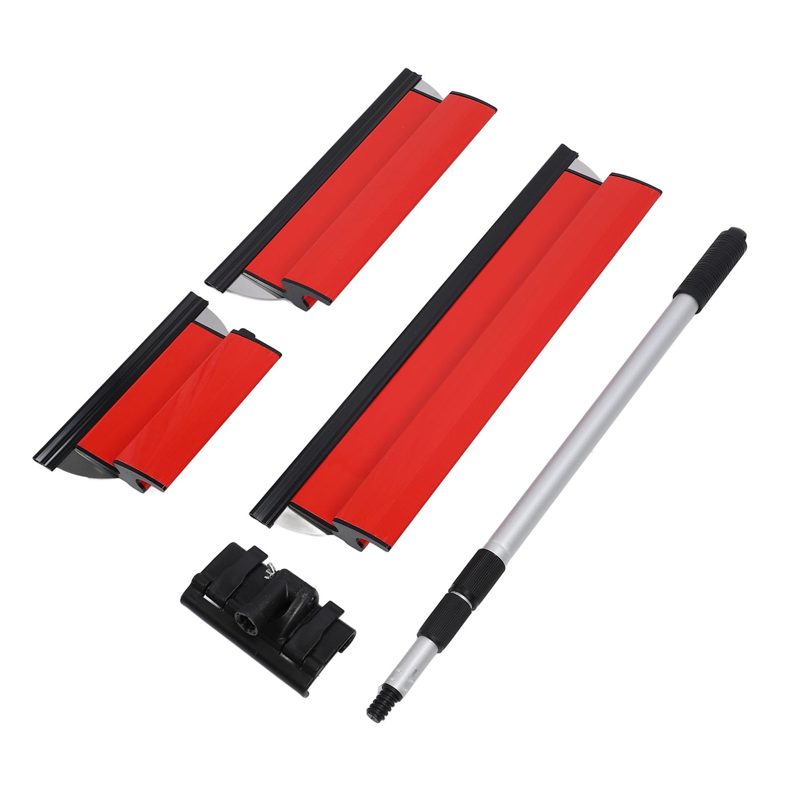 Goshyda Set di Spatole per Lisciare Muri a Secco 250mm 400mm 600mm Lama per Rasatura con Manico di Prolunga per Intonacare Pareti di Soffitti, Impugnatura Ergonomica Antiscivolo in Acciaio