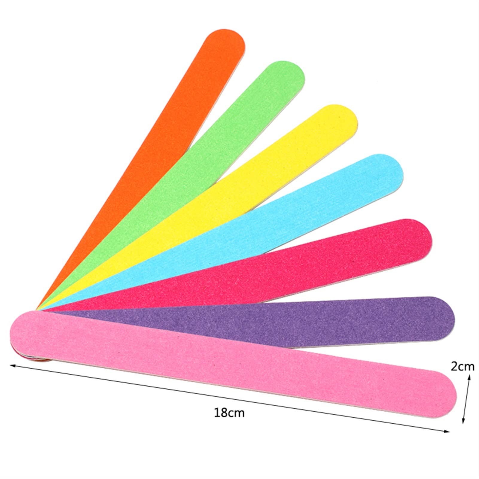 200 Teile/los Nagelfeile Holz Nail Art Schleifpuffer Block Bunte Holzfeilen