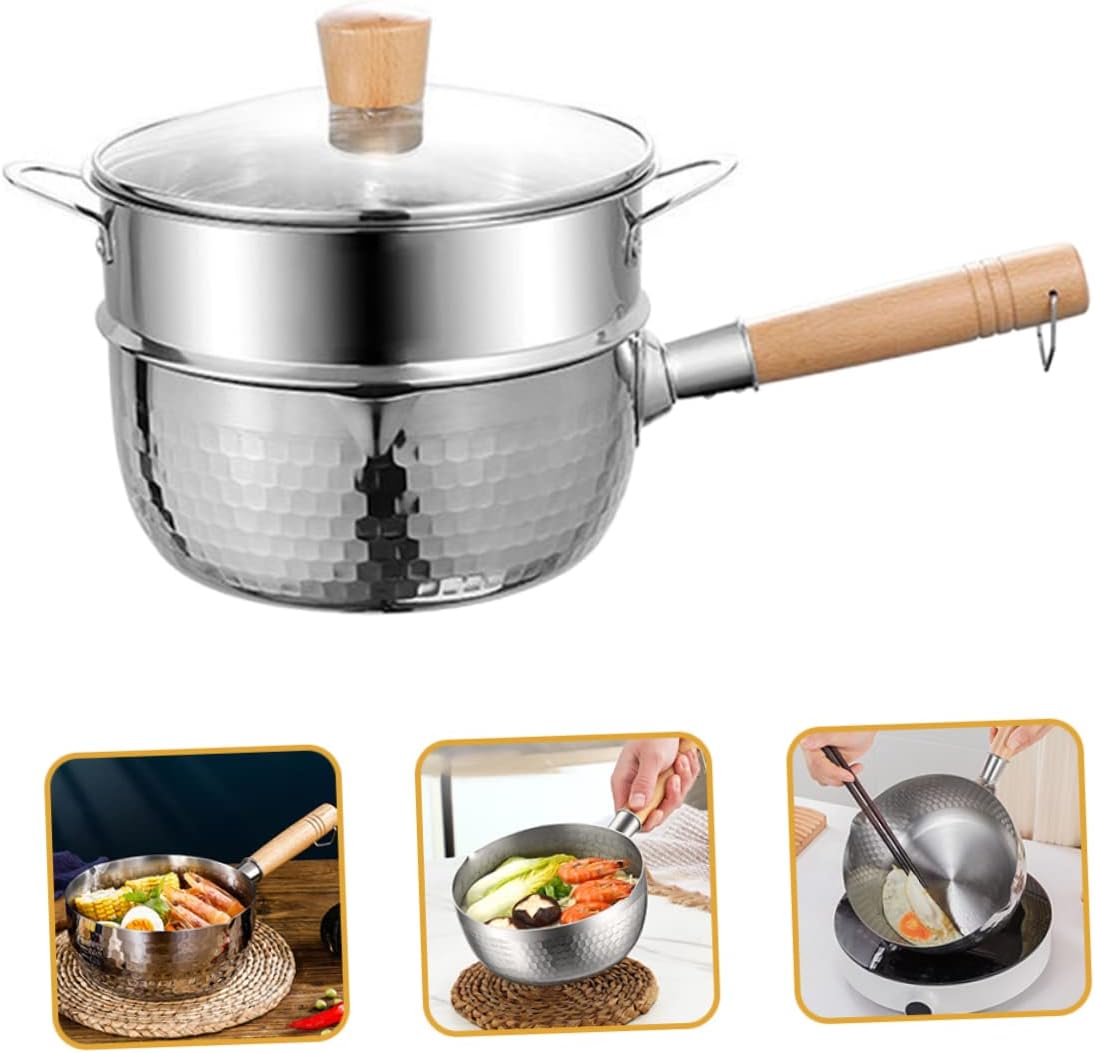 LIFKOME 1set Convenient Noodles Pot Practical Soup Pot Food Steamer for Cooking