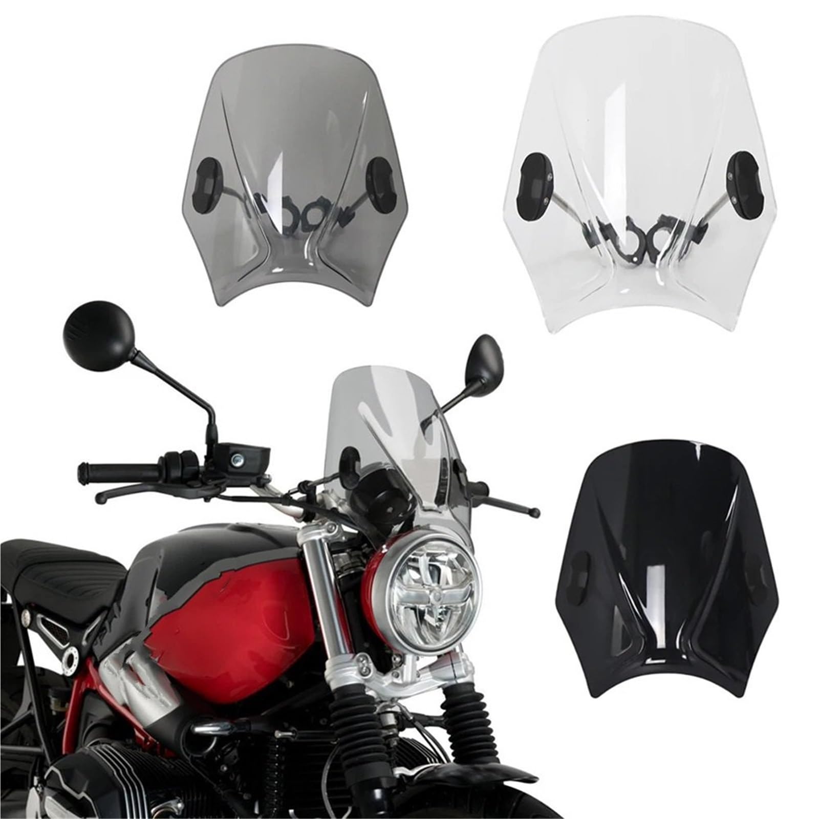 Pare-brise Haut Transparent Pour BMW R NineT Urban GS 1200 - Marque Isotta - Neuf
