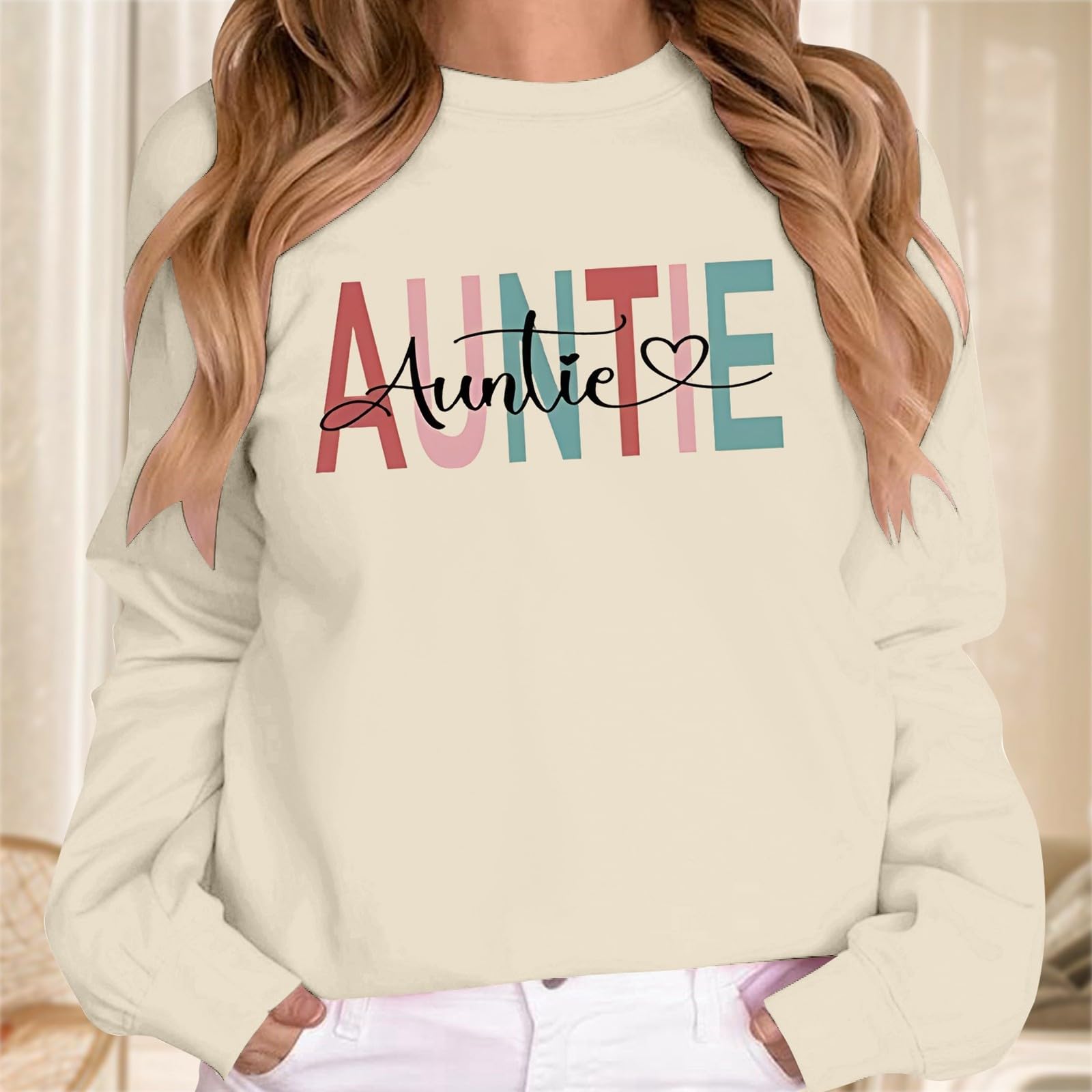 Sudadera de Navidad para mujer, suéter de cuello redondo, de gran tamaño, árbol de Navidad, manga larga, sudadera deportiva estampada para mujer