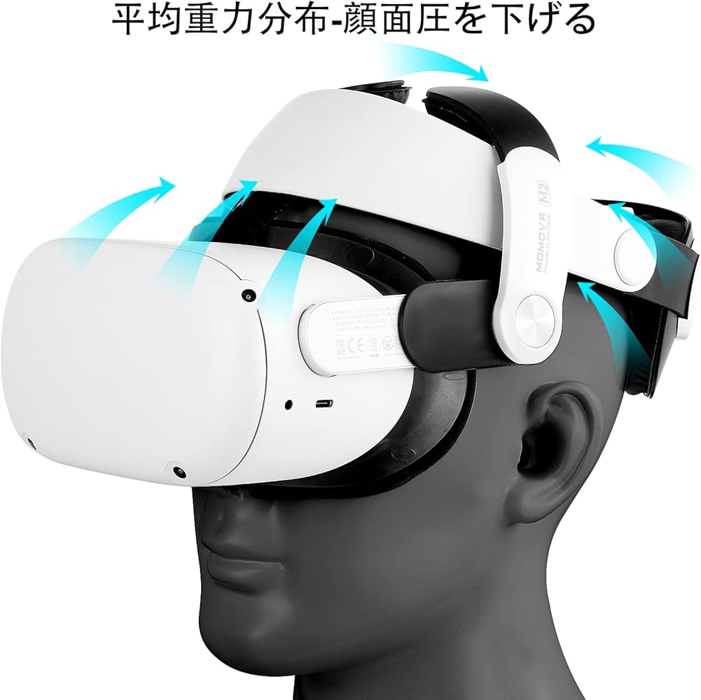  Quest 2 VRヘッドセット MOMOVR M2ストラップ Amazon.co.jp: MOMOVR M2 Eliteストラップ（Oculus Quest 2用）、交換