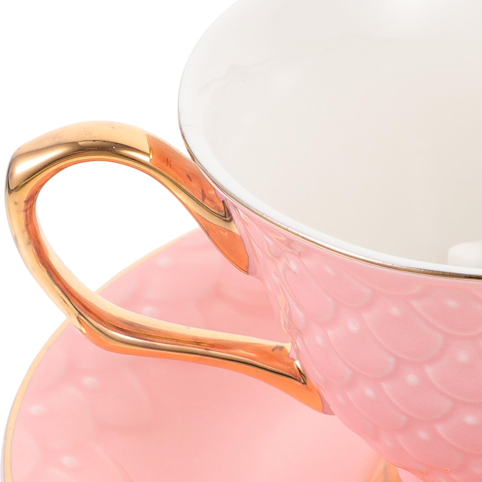 Kichvoe Lot De Tasses à Café Céramique Avec Soucoupe Tasses à Expresso Pour Maison à Cappuccino Multifonctionnelles