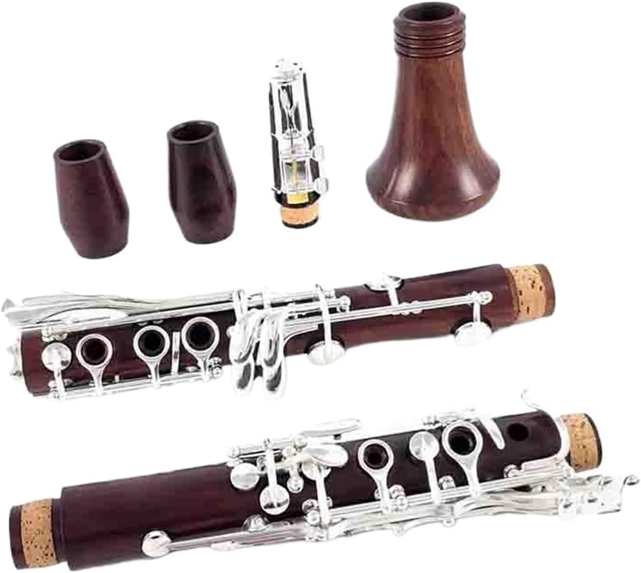 木製クラリネット 17キー ケース付き クラリネットセット ABS 17キー