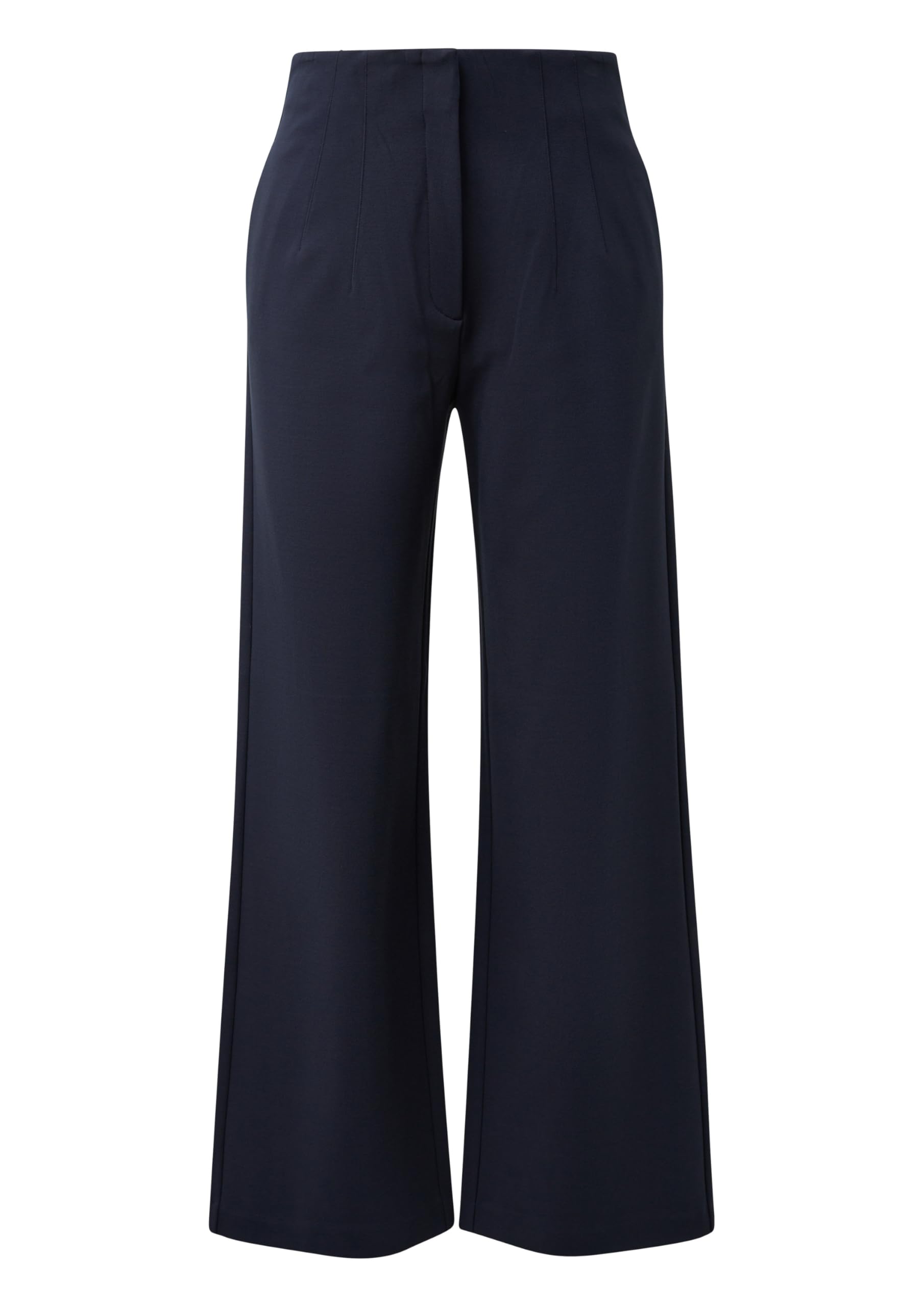 s.Oliver Damen Hose lang, Wide Leg Elastische Stoffhose mit High Rise und Weitem Bein