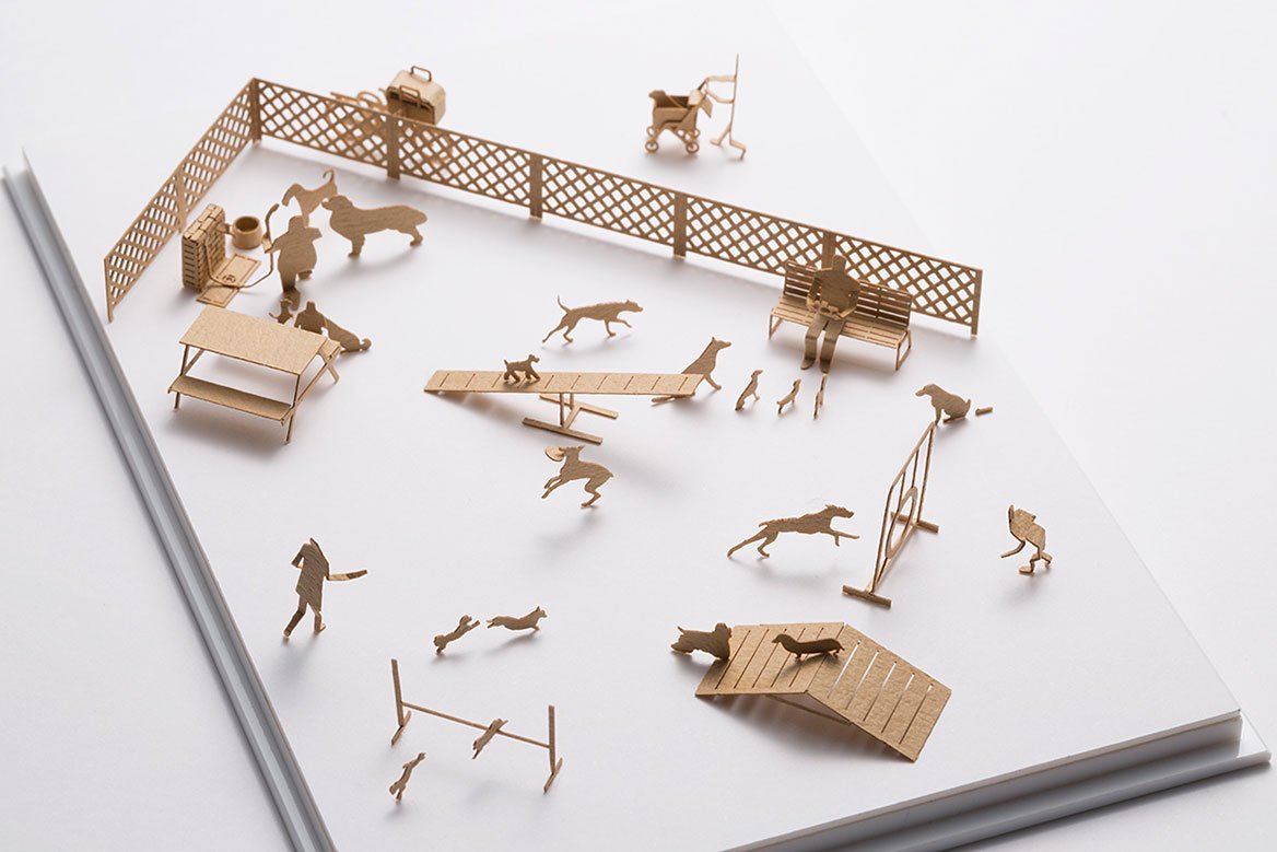 Amazon | テラダモケイ 1／100建築模型用添景セット No.67 ドッグラン