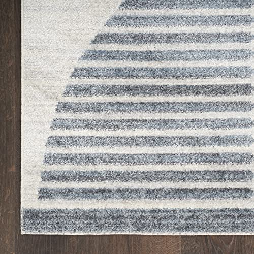 Nourison Astra Geometric Machine Washable Area Rug #TOP18