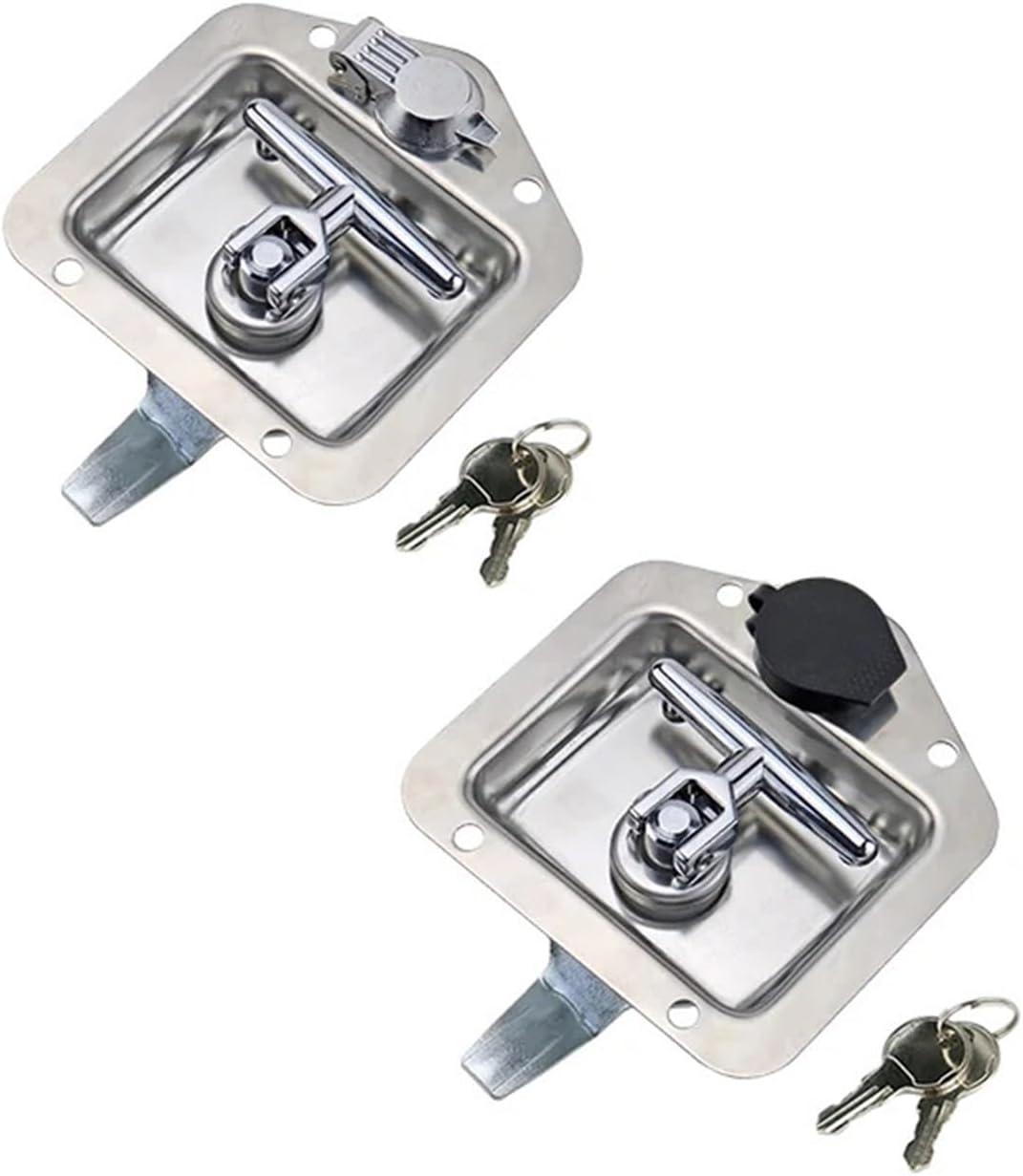 304 Stainless Steel Panel Lock T-Shaped Tongue Box Locker Lock Vehicle Rv Lock 1Pcs(MS0013-1)