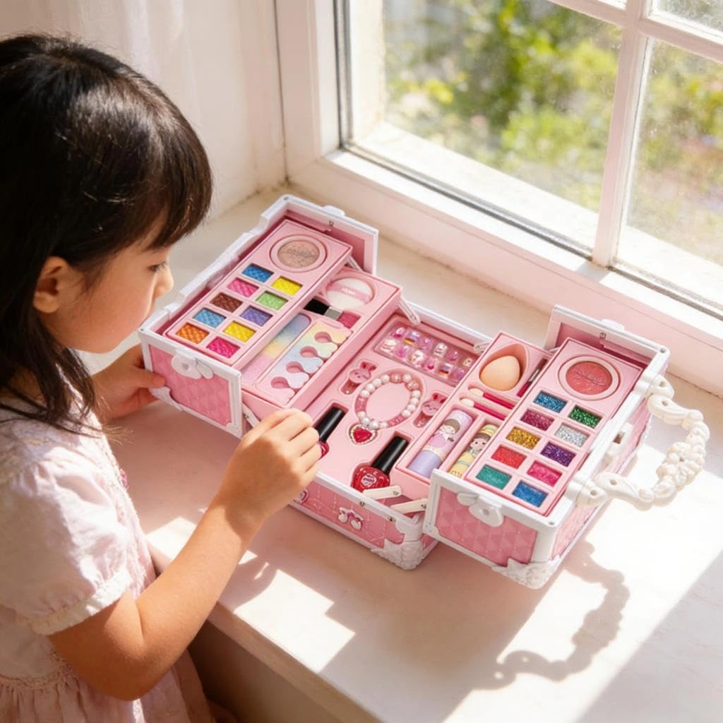 Trucco Finto Sicuro con Strumenti Colorati per Giochi Ruolo creativi Set Trucchi Finti