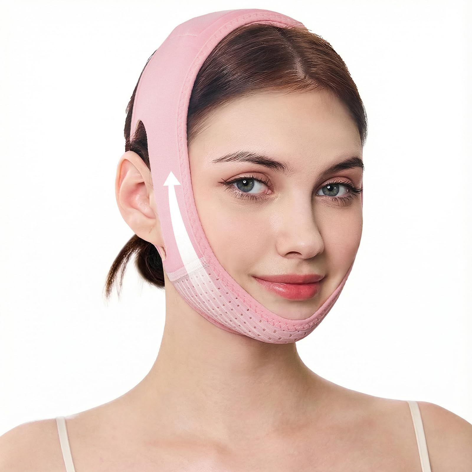 Photo 1 of Juskaa Reusable V Line Lifting Mask - Light Pink