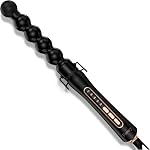 Farery 32mm Bubble Curling Wand for Long Hair – Ceramic Tourmaline Springless Barrel for Spiral Curls & Beach Waves, 5 Heat Settings (280°F–410°F), Auto Shut-Off, Dual Voltage Travel Curling Iron with Heat Resistant Glove