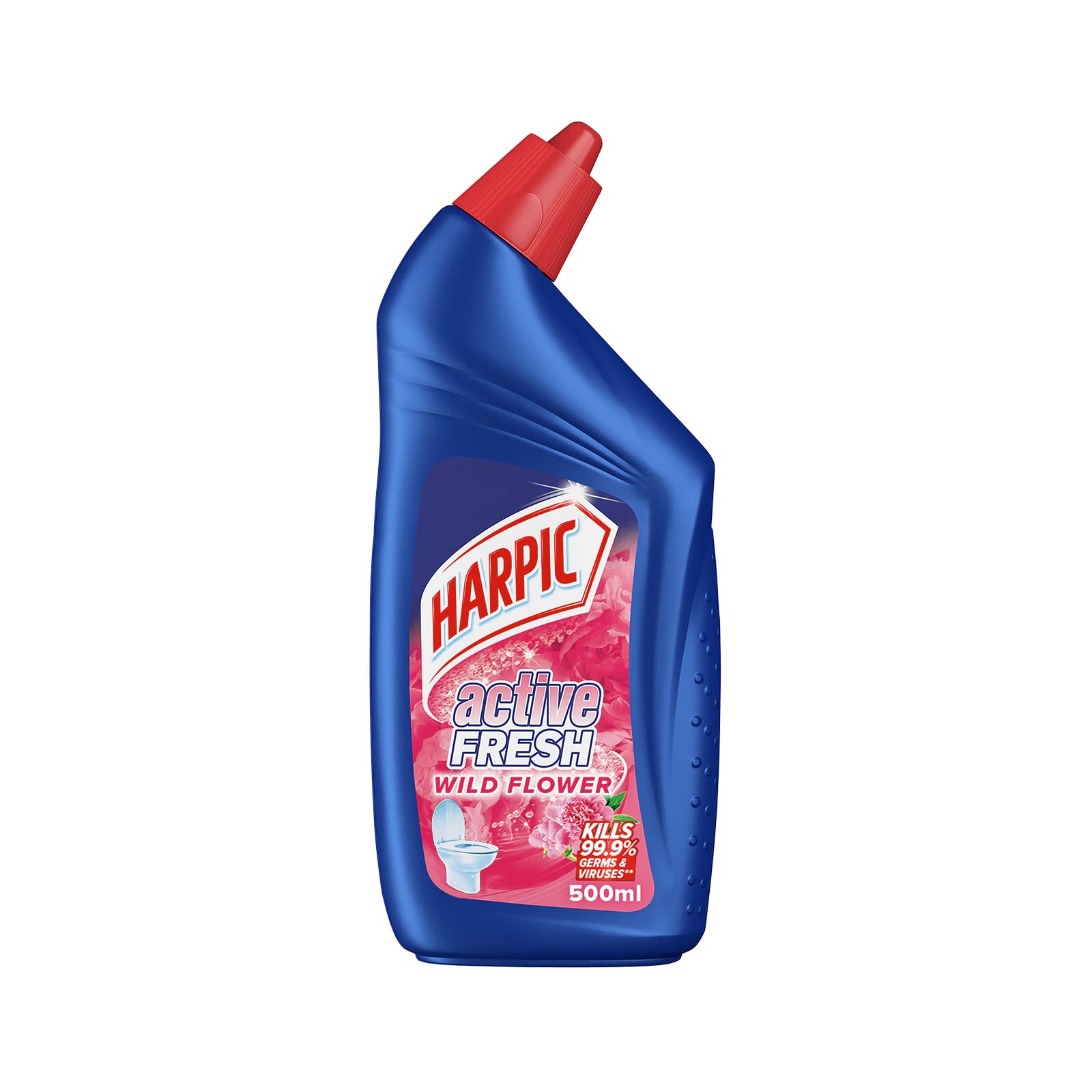 Harpic Toilet Active Cleaning Gel Wild Flowers 500ml