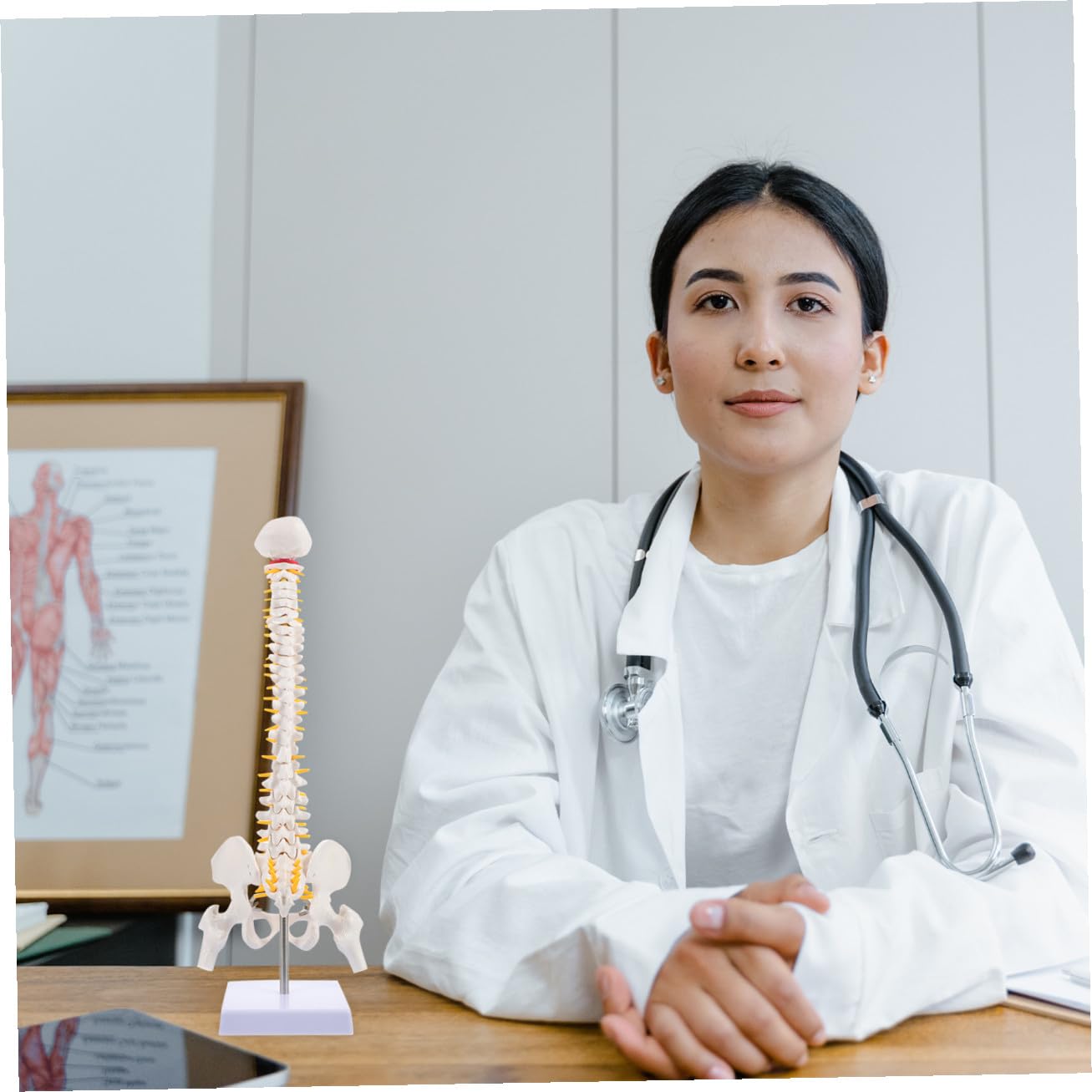 1pezzi Modello Anatomico Della Colonna Vertebrale Dettagli Realistici Per Educazione Medica e Insegnamento Anatomico