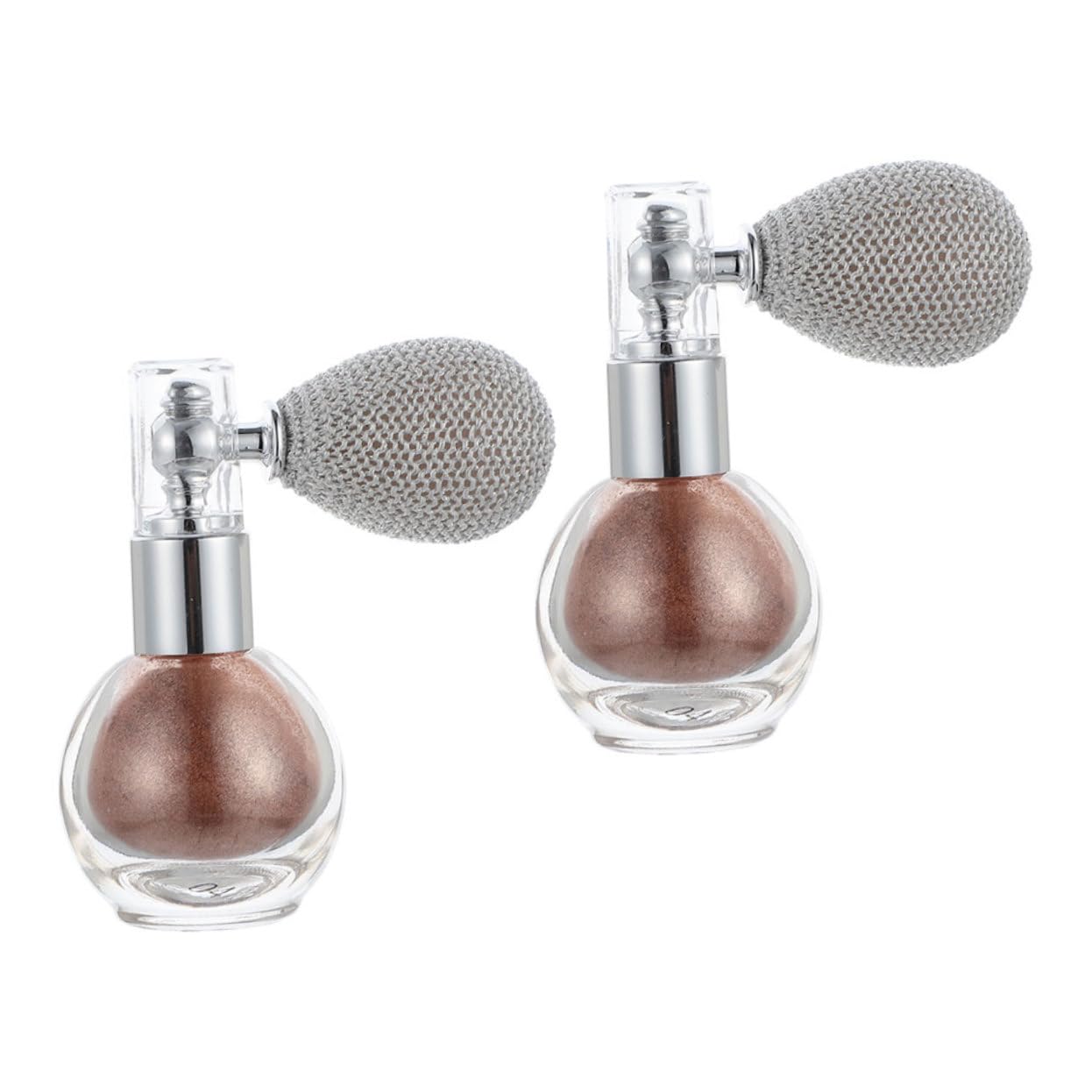 TOVINANNA 2pcs Glittering Powder Sprayers for Women Men Hair Glitter Spray Body Shimmer Powder Makeup Accessory
