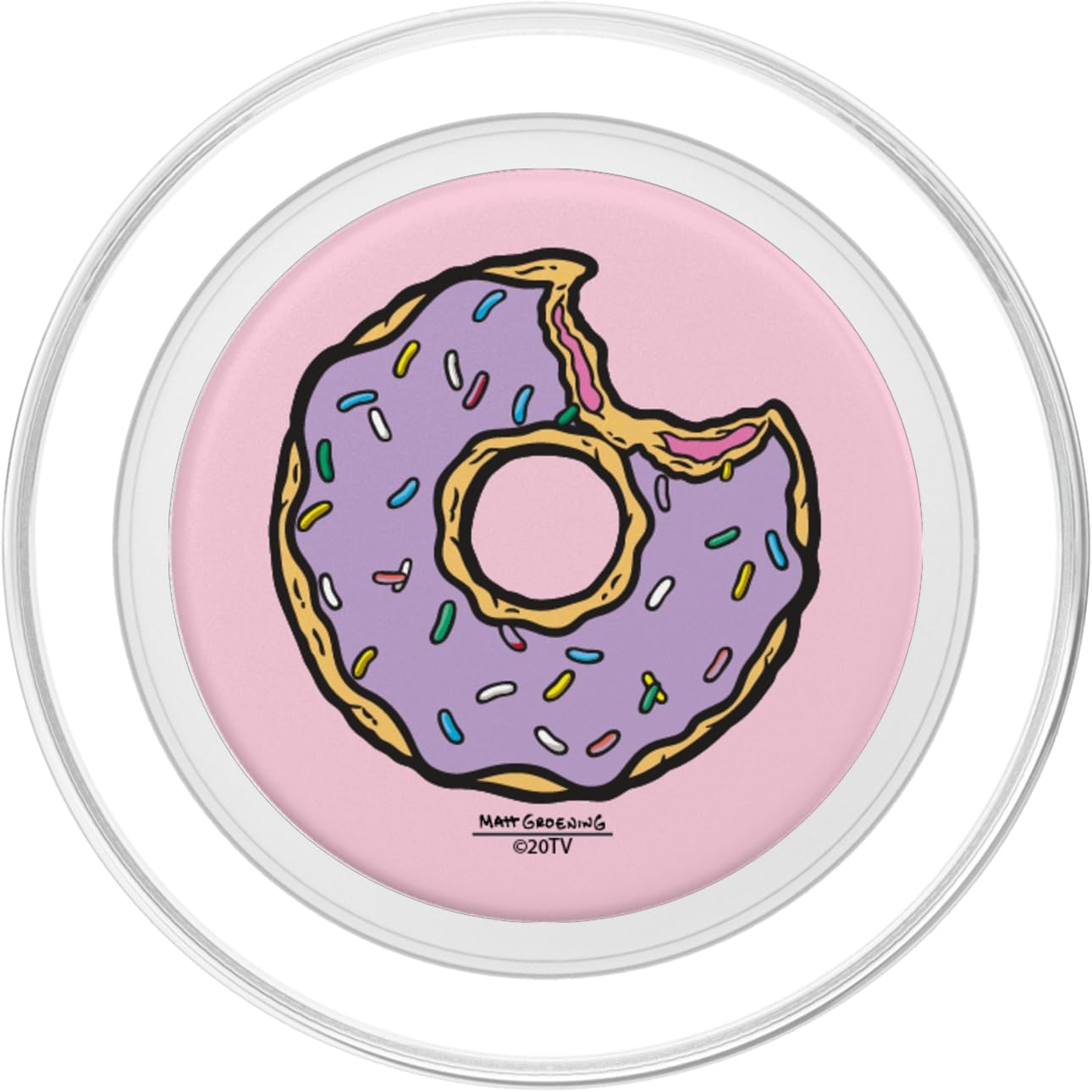 The Simpsons Sprinkled Donut PopSockets PopGrip for MagSafe